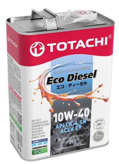 Лот: 20073343. Фото: 1. TOTACHI Eco Diesel 10w40 CK-4... Масла, жидкости