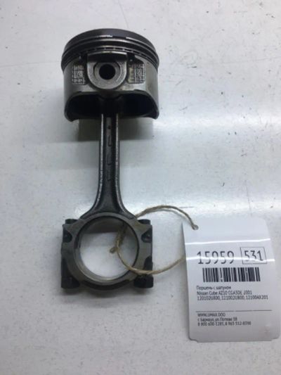 Лот: 20379163. Фото: 1. Поршень с шатуном Nissan Cube... Двигатель и элементы двигателя