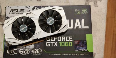 Лот: 19675995. Фото: 1. Видеокарта Asus Dual GTX 1060... Видеокарты