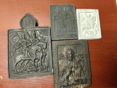 Лот: 24848092. Фото: 1. Иконки керамические. Другое (антиквариат)