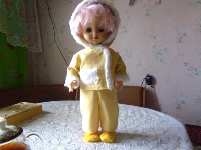 Лот: 8117501. Фото: 1. кукла с розовыми волосами 43 см. Куклы и аксессуары
