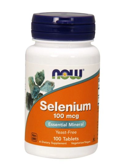 Лот: 18820271. Фото: 1. NOW Selenium 100 мкг. 100 таб. Спортивное питание, витамины