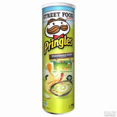 Лот: 13127078. Фото: 1. Чипсы Pringles Thai Green Curry. Другое (кондитерские изделия, конфеты)