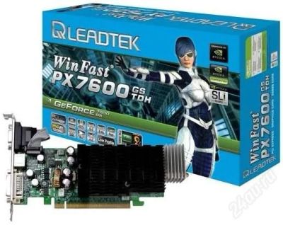 Лот: 1411494. Фото: 1. Видеокарта PX7600 GS 256Mb. Видеокарты