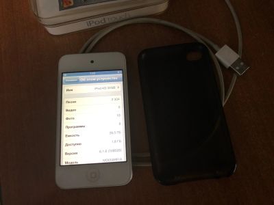 Лот: 15026005. Фото: 1. Музыкальный плеер Ipod Touch 4... Плееры