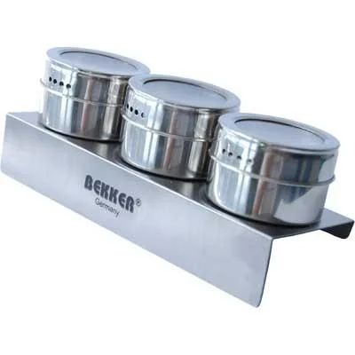 Лот: 3742682. Фото: 1. Набор для специй 3 пр. Bekker... Контейнеры, банки
