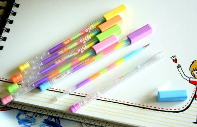 Лот: 11336060. Фото: 1. Ручка с разноцветными чернилами... Ручки, карандаши, маркеры
