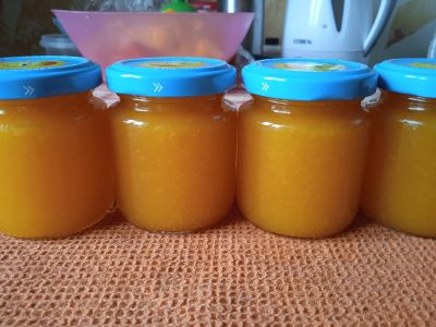 Лот: 17383105. Фото: 1. Пюре из тыквы с курагой 2 шт по... Овощи, фрукты, зелень