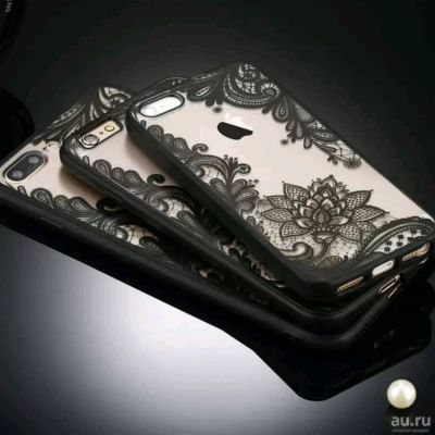 Лот: 13003554. Фото: 1. Чехол с кружевами на iphone 7... Чехлы, бамперы