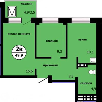 Лот: 21215119. Фото: 1. Продажа Квартира Красноярск, Лесников... Квартиры, студии