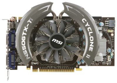 Лот: 7934261. Фото: 1. MSI GTX 550 TI 1GB 192bit Cyclone... Видеокарты