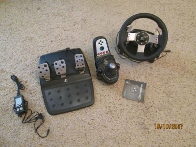 Лот: 10471733. Фото: 1. Руль Logitech G27 — один из лучших... Рули, джойстики