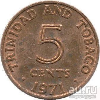 Лот: 9530575. Фото: 1. Тринидад и Тобаго 5 центов 1971... Америка