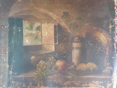 Лот: 17079913. Фото: 1. Картина Натюрморт предположительно... Картины, гравюры