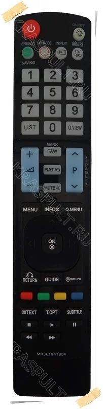 Лот: 10974354. Фото: 1. Пульт LG MKJ61841804. Новый! Гарантия... Пульты ДУ