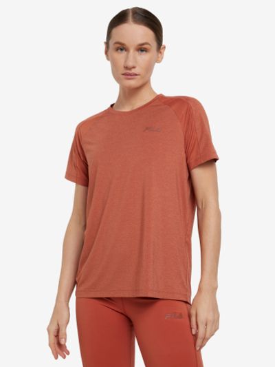 Лот: 22447865. Фото: 1. Футболка женская FILA, Оранжевый. Другое (спортивная одежда)