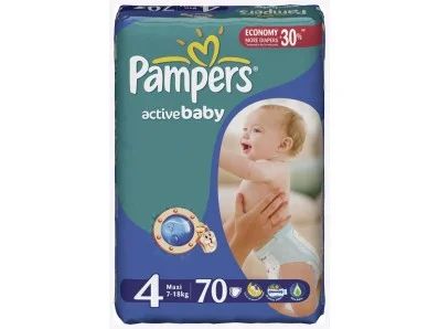 Лот: 7478217. Фото: 1. Подгузники Pampers Active baby... Детская гигиена