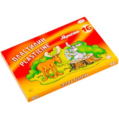 Лот: 15676885. Фото: 1. Пластилин Гамма 16 цветов, 320г... Для лепки