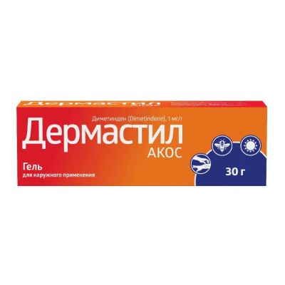 Лот: 25038025. Фото: 1. Дермастил АКОС 1 мг/г гель для... Лекарства
