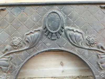 Лот: 9904671. Фото: 1. Фасад камина чугунный производства... Другое (антиквариат)