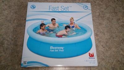 Лот: 4541461. Фото: 1. Бассейн Bestway Fast Set Pool... Бассейны, аксессуары и комплектующие