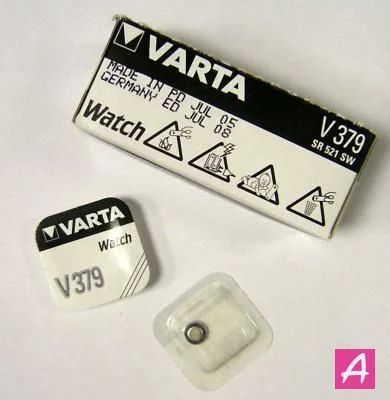 Лот: 7289910. Фото: 1. батарейка VARTA (379) BL1 (SR521SW... Батарейки, аккумуляторы, элементы питания