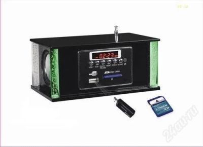 Лот: 759915. Фото: 1. Настольный плеер (USB/SD + FM... Тюнеры, радиоприёмники