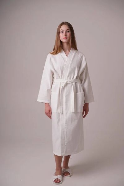 Лот: 20974933. Фото: 1. Халат-кимоно из вафельного полотна... Домашняя одежда