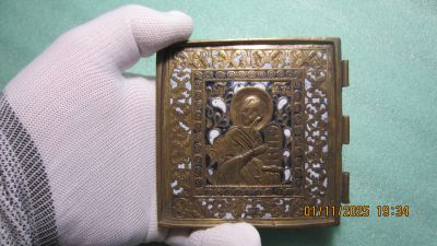 Лот: 25897611. Фото: 1. Левая часть складня. 100х100 мм... Предметы интерьера и быта