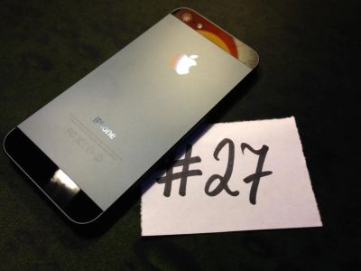 Лот: 4450813. Фото: 1. Б/У iPhone 5 32GB Black состояние... Смартфоны