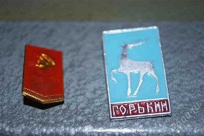 Лот: 584563. Фото: 1. два значка. Сувенирные