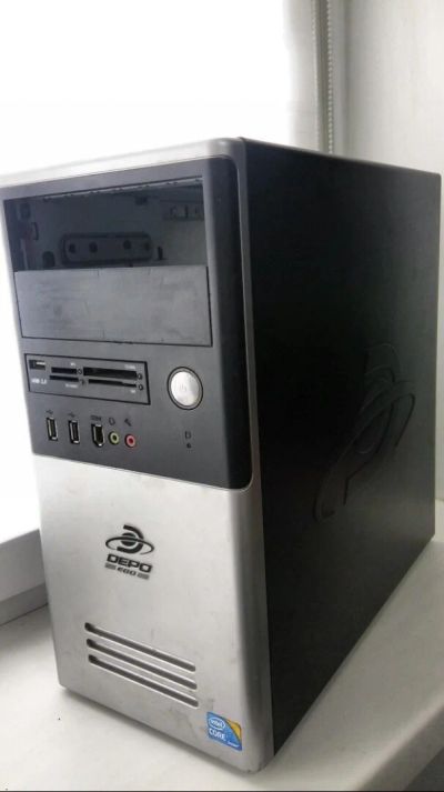 Лот: 11620513. Фото: 1. Корпус Depo EGO Black Mini ATX... Корпуса, блоки питания