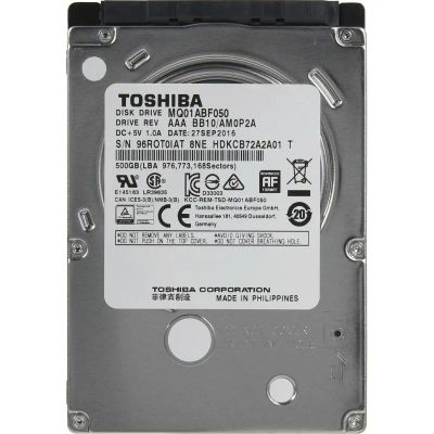 Лот: 20834653. Фото: 1. Жесткий диск Toshiba 500GB/500... Жёсткие диски (HDD)