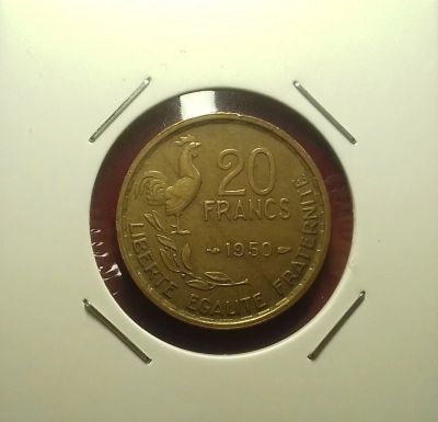Лот: 17419712. Фото: 1. 20 франков 1950 года. Франция... Европа