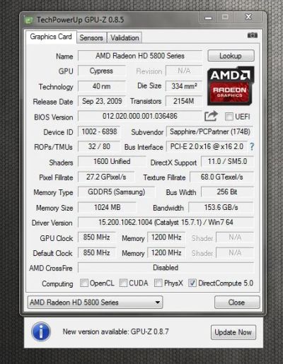 Лот: 7111354. Фото: 1. Radeon HD5870 Vapor-X. Видеокарты