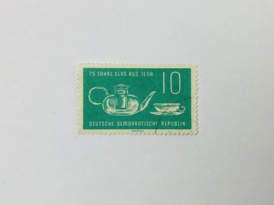 Лот: 23594082. Фото: 1. Немецкое стекло из Йены. Чайная... Марки