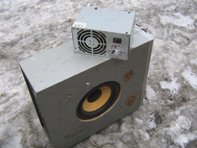 Лот: 370209. Фото: 1. Сабвуфер в машину. Усилители, эквалайзеры