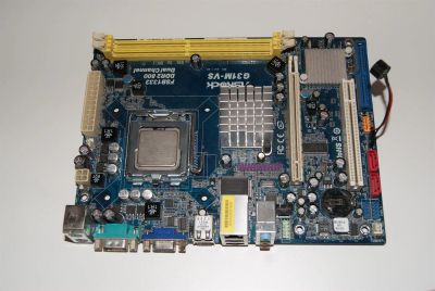 Лот: 3432274. Фото: 1. asrock G31M-VS + CPU s775 Intel... Материнские платы