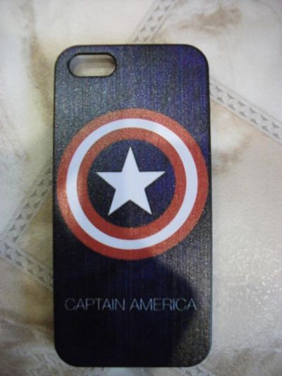 Лот: 9021493. Фото: 1. Чехол на Iphone 5/5S Captain American. Чехлы, бамперы