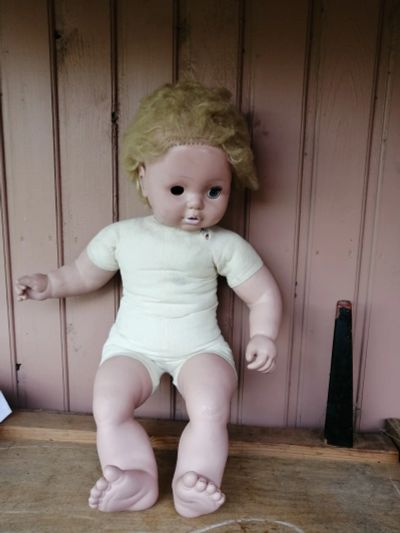 Лот: 19236918. Фото: 1. Кукла под реставрацию, с рубля. Авторские куклы, игрушки, поделки