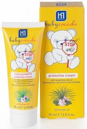 Лот: 9441296. Фото: 1. Babycoccole защитный КРЕМ от комаров... Детская гигиена