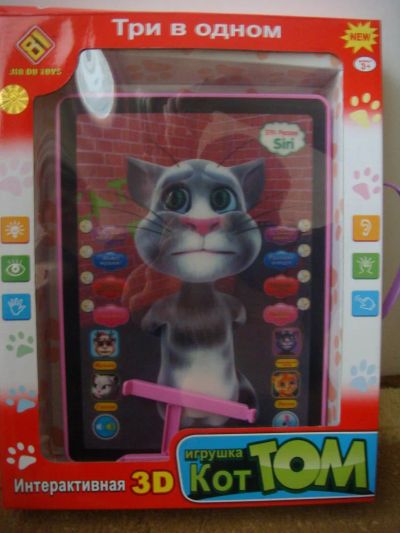 Лот: 4103395. Фото: 1. Планшет детский кот Том розовый. Развивающие