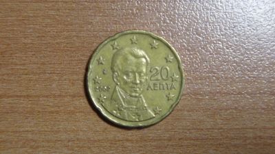 Лот: 19567214. Фото: 1. Греция 20 евроцентов 2002. Европа