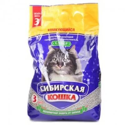 Лот: 14010285. Фото: 1. Наполнитель Сибирская Кошка супер... Миски, лотки, наполнители