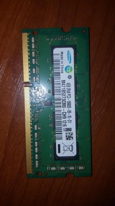 Лот: 8502105. Фото: 1. Оперативка DDR3 4гб ноутбук. Оперативная память