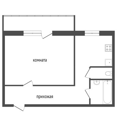 Лот: 20855272. Фото: 1. Продам 1-комн. кв. 40.7 кв.м... Квартиры, студии