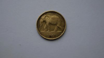 Лот: 6653423. Фото: 1. Бельгийское Конго. 1 франк 1946... Африка
