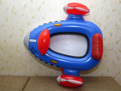 Лот: 4303950. Фото: 1. Детская надувная лодка "Ракета... Игрушки для купания