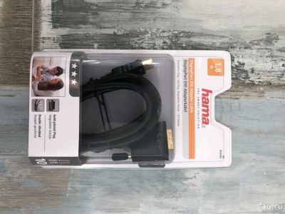 Лот: 13380190. Фото: 1. Кабель HAMA DisplayPort - DVI... Шлейфы, кабели, переходники