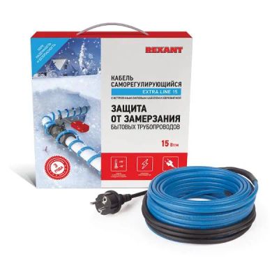 Лот: 24497975. Фото: 1. Кабель греющий Rexant 10 м, 150... Тёплый пол